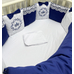 Комплект в круглую (овальную) кроватку Элит 18 предметов (синий)