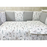 Комплект в круглую (овальную) кроватки АиСт Мозаика-70 18 предметов