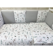 Комплект в круглую (овальную) кроватки АиСт Мозаика-70 18 предметов