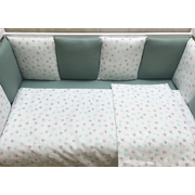 Комплект в круглую (овальную) кроватки АиСт Мозаика-71 18 предметов