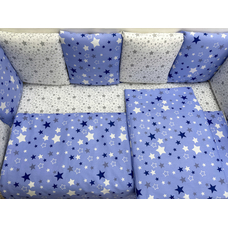 Комплект в круглую (овальную) кроватки Мозаика-80 18 предметов