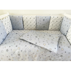 Комплект в круглую (овальную) кроватки Мозаика-90 18 предметов