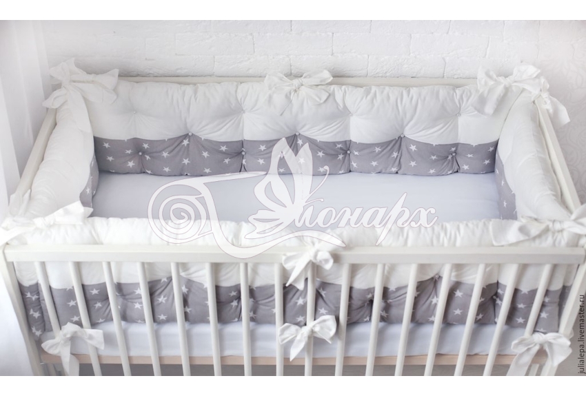 Набор для новорожденных в круглую и овальную кроватку Benita, лиловый, 18 предметов
