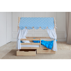 Детская кроватка-домик Сказка (без покраски)
